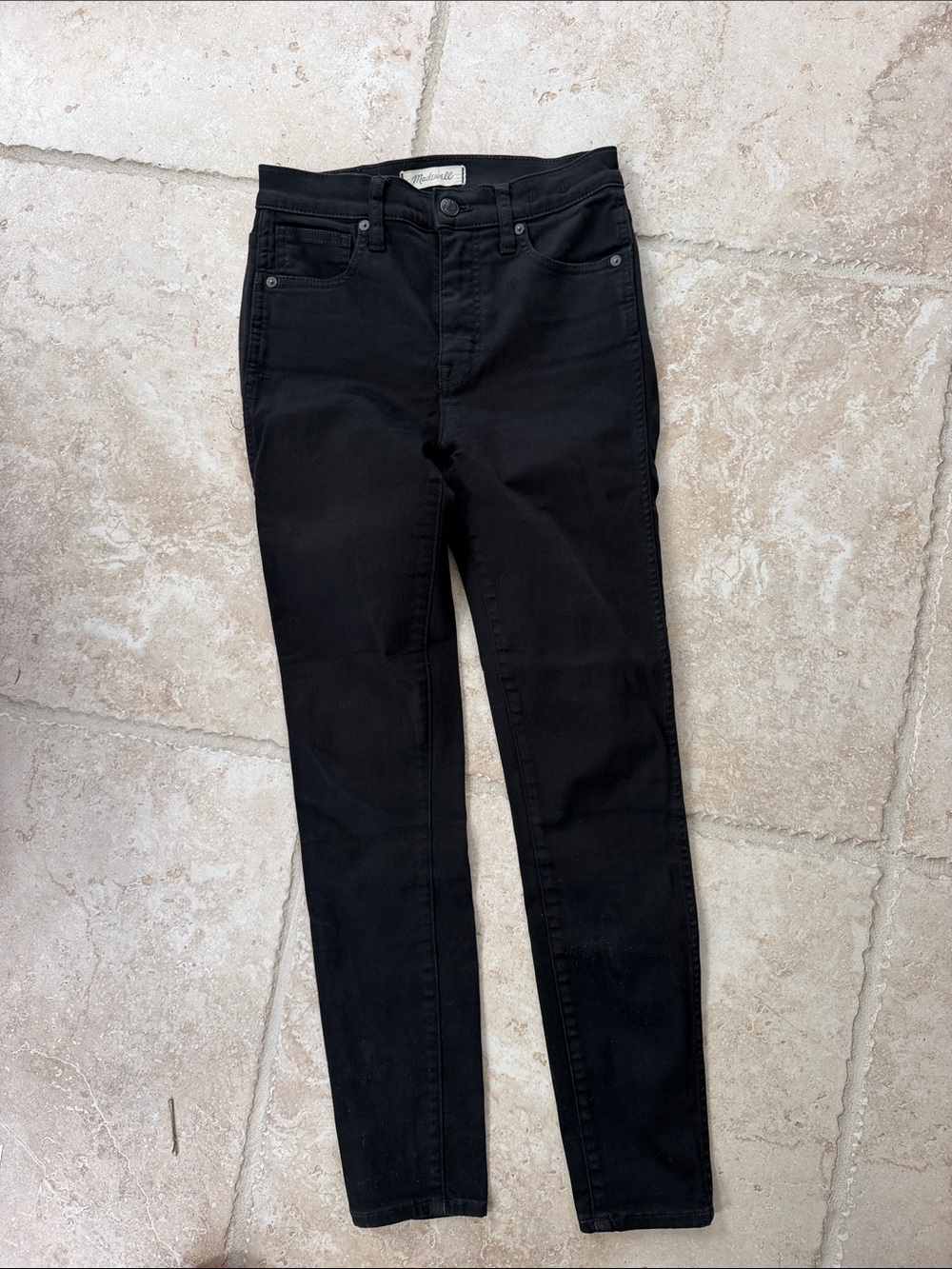 Madewell Women's Black High-Rise Skinny Jeans size 25